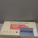 Wireless Keyboard and Mouse Combo, Cute Round Keycaps, Full-Size Retro Typewriter Keyboard with Detachable Wrist Rest, 2.4GHz Cordless Connection for Mac/Windows/PC/Laptop (Purple-Colorful)