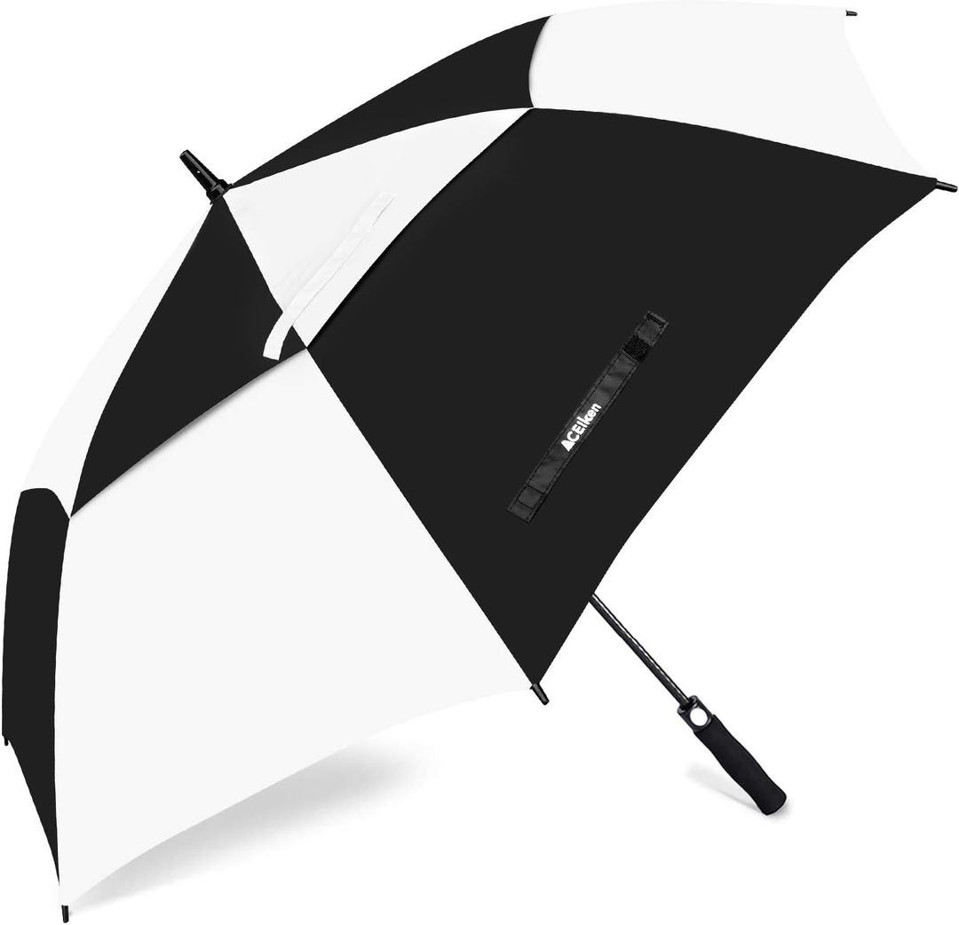 Golf Umbrella Windproof Large 68 Inch Double Canopy for Rain