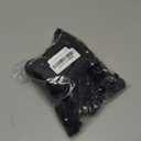 4.53 Inch Black Ribbon with Pearls Layered Pleated Edge Chiffon Ruffle Organza Trim Wide Pearl Ruffled Lace Sheer Fabric Applique Trimming for Sewing Making Crafts Dresses Clothes Wedding