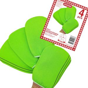 Korean Asian Exfoliating Bath Washcloths Mitt Scrub for Body washcloth Glove Premium Viscose Rayon Towel Korea Made(4 pcs of Glove Exfoliating Mitts)