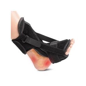 Upgraded Plantar Fasciitis Night Splint, Adjustable Straps Plantar Fasciitis Relief, Supportive Foot Braces with Arch Cushion for Achilles Tendonitis, Foot Drop & Heel Spur Pain Relief Day & Night (Black-Plus)