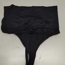 Dulchany Thong Shapewear Tummy Control Underwear for Women Seamless Body Shaper Panties (Black, S)