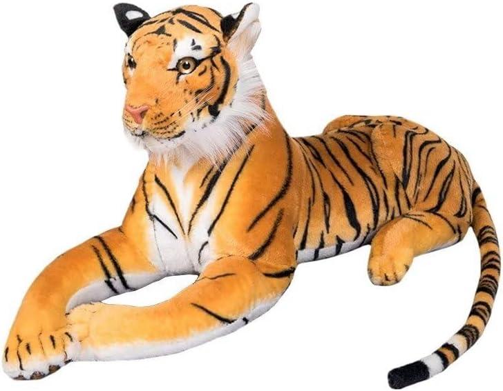 Large Stuffed Tiger Plush Toy- Giant Tiger Stuffed Animal (27inches,Excluding Tail) (Yellow)