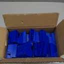 Chunful 100 pcs Modular Wrench Organizer Holder Wrench Tool Organizers Storage Racks Set with Metric & SAE Label for Tool Box Drawer Storage for Father Brother Professional Mechanics Men (Blue)