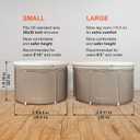 Portable Bathtub (Small) by Homefilos, Ice Bath and Cold Plunge for Athletes, Inflatable Adult Size Japanese Soaking Hot Tub for Shower Stall