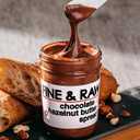 Fine & Raw Chocolate Hazelnut Butter Spread 8 Ounce  Clean Ingredients, Vegan, and Organic Chocolate Hazelnut Spread, Healthy Chocolate Hazelnut Spread (Chocolate Hazelnut)