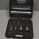 Kolvoii 13 PCS TCT Hole Saw Kit for Hard Metal, 1/2"-2" Tungsten Carbide Tipped Hole Saw Drill Bit Heavy Duty Carbide Hole Cutter Set with Storage Box