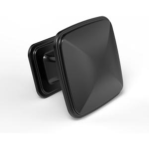 Asidrama 5 Pack Matte Black Kitchen Cabinet Knobs - Dresser & Drawer Knobs - Zinc Black