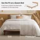 Bedsure Oversized Queen Comforter Set, Prewashed Bedding Beige