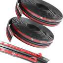 RACOONA 2PCS Windshield Trim,22 Ft Windshields Rubber Seal,Car Door Seal Car Sunroof Seal,Cars Accessories Car Weather Stripping T Shape Automotive Door Sealing Strip for Sunroof Front Rear Windshield