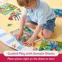 SYNCFUN 4-in-1 Animal Wooden Puzzles Glow in The Dark Toys, 24 & 35 PCS Montessori Puzzles Board Toys for Toddlers Ages 3-5, Farm, Ocean, Zoo, Insect Themes, Birthday Valentine Easter Gifts for Kids (L)