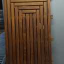 Nordic Style Teak Shower, Bath and Spa Mat | Indoor + Outdoor Use | Non-Slip Wood Platform | Spa, Sauna, Pool, Hot Tub | Luxury Decor | Framed Oiled Finish (40" x 20") (39.3" x 19.8" (Rectangular))