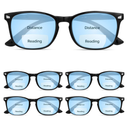 CCVOO 5 pack Reading Glasses for Women/Men, Bifocal, Progressive, Readers for Women/Men, Eye glasses, Blue Light Glasses, +3.0