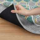 Premium Non Slip Rug Pad 4x6 Feet, 1/4" Thick Cushioned Rug Gripper for Hardwood Floors, Vinyl, Laminate, Stone, Carpet & Tile, Under Rug Padding Protects Floors