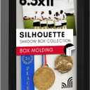 Americanflat 8.5x11 Shadow Box Frame with Shatter-Resistant Glass - Silhouette Collection - Large Shadow Box Display Case for Tabletop and Wall Display - Black with Soft Felt Back