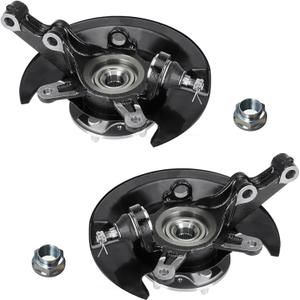 Front Steering Knuckle & Wheel Bearing Hub Assembly for Honda Civic 2003 2004 2005 1.7L L4, Left & Right Side, 698-494 698-495
