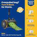 Dog Poop Bag Holder  Retractable Dispenser with Waste Bag Hook, Tracks Poop via App to Support Health, Included 1 Dog Bag Holder & 15 Leakproof Bags (Black)