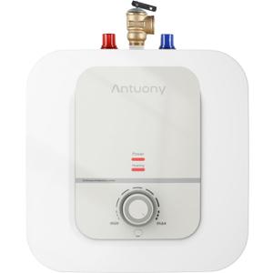 4 Gallon Electric Mini Tank Instant Hot Water Heater - 120V 1500W, Compact Under Sink Water Heater (4.0 Gallon)