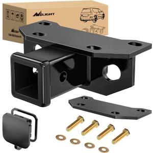 Nilight 2 Inch Rear Trailer Hitch Receiver Kit for 2010 2011 2012 2013 2014 2015 2016 2017 2018 2019 2020 2021 2022 2023 2024 Lexus GX460 with Rubber Stopper and Adjustment Plate