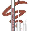 QCMME Lip Stain Peel Off Lip Liner Stain with Tweezer, Long Lasting Matte Lip Tint Tattoo, Highly Pigmented Color Lip Makeup, Waterproof Lipstick, Transfer-proof Lipstain for Women, Cocoa