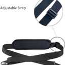 SUP Carrier Shoulder Strap Adjustable Carrying Sling Paded Bag Belt for Surfing and Paddle Board with Metal Hooks Accessories - Black (1)