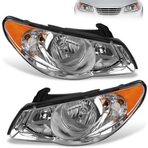 Headlight Assembly Fits 2007-2009 Hyundai Elantra, Left & Right side