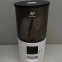 IMIPAW Automatic Cat Feeder, 5L Pet Dry Food Dispenser with Timed Programmable Portion Control, Dual Power Backup, with Desiccant Bag, 1-10 Meals, Easy Set Up, 10 Meals Per Day for Cats and Puppies (White)