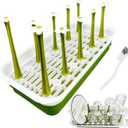 Removable Large Water Bottle Drying Rack, Vertical Bottle Drying Rack Kitchen Counter for Drinking Glass, Insulated Mugs, Baby Bottles, Sports Bottles, Plastic Bag, Wine Glass, Tumblers, Water Cups