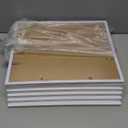 6 Sets 12x15 Picture Frame, Frames for 12 x 15 Canvas Collage Photo Poster Certificate Wall Gallery, High Transparent Horizontal Vertical White 12 by 15 Inches