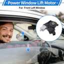 Front Left Power Window Regulator Lift Motor for Cadillac XTS 2013-2019 All Body Style No.742591 7 Pins Car Window Glass Lift Motor W/Auto Lift
