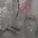 Garwarm Caged Ceiling Fan 20" Caged With Lights Flush Mount Ceiling Fan With Ceiling Fans, White 