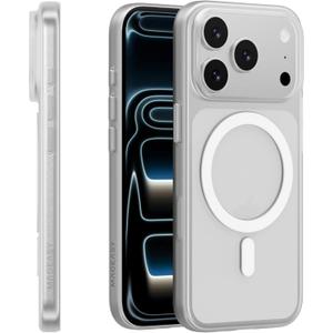 MAGEASY Compatible with iPhone 17 Pro 6.3" Thin Case - Super Lightweight, 0.7mm Ultra Thin, Compatible with MagSafe, Anti-Fingerprint - Lyte M (Translucent)