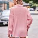 Oversized Button Down Shirts for Women Cotton Boyfriend Long Sleeve Work Blouses Tops (XL)