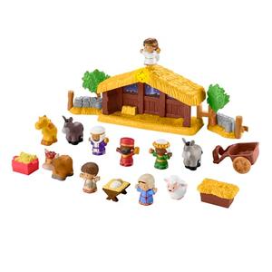 Fisher-Price Little People Toddler Toy Nativity Set with Music Lights & 18 Pieces for Christmas Pretend Play Kids Ages 1+ Years​