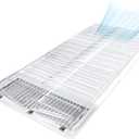 Air Vent Extender for Under Furniture, Floor Vent Deflector for Floor Register Up to 12" Wide, Extends from 17"-33" (1PCS)