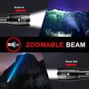 1 Mode Flashlights 4 Pack, Bright Zoomable LED Tactical Flashlight High Lumens, Water Resistant Portable Pocket Flash Light for Emergency, Camping Essentials, Gift - SL2000