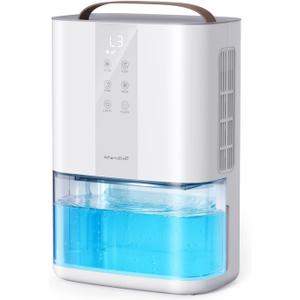 Large Dehumidifiers for Home, 96oz Dehumidifier for Bathroom with Auto Shut-off Auto Defrost, Whisper Quiet Dehumidifier for Bedroom Office RV Closet Wardrobe Basement (1000 Sq.ft) (White)