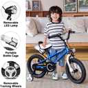 Glerc Fantacy Kids Bike, 12-20 Inch Children Bicycle for 2-13 Years Old Boys Girls, Kids Bicycle with Water Bottle Holder & Headlight & Training Wheels, Multiple Colors