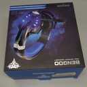 BENGOO G9000 Stereo Gaming Headset for PS4 PC Xbox One PS5 Controller, Noise Cancelling Over Ear Headphones with Mic, LED Light, 7.1 Surround Sound, Soft Memory Earmuffs for Nintendo Xbox Series X|S (Blue)