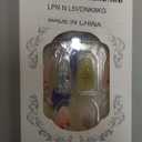 30Pcs 3D Flower Press on Nails Medium Almond Fake Nails with Pearl Rhinestones Designs Fill Cover Glue on Nails Cute Strawberry Acrylic Nails Pink Bow False Nails Star Floral Stick on Nails for Women