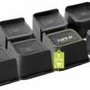 Yookwutar Bed Risers 2 inch, 3 inch, 4 inch, 6 inch, 8 inch Heavy Duty, Oversized Furniture Riser for Couch Sofa Table Chair Leg Frame Dorm, Support up to 6000 Lbs (Black 8 Pack, 3 inch)