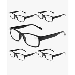 Gaoye Professional Reading Glasses for All Day - Computer Readers with Blue Light Protection - Value Pack 5  +5.5