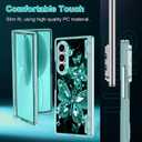Hekodonk for Galaxy Z Fold 7 Case,[Compatible with MagSafe][Glow in The Dark][Front Screen Protector][Stand][Hinge Protection],Slim Fit for Women Girls for Samsung Galaxy Z Fold 7, Green