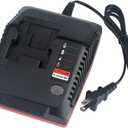 Lasica 18V 3.0A Fast Battery Charger PCXMVC Replacement for Porter-Cable 18-Volt PC18B NiCd, NiMh & Lithium Cordless Tool Battery Packs PC18BL PC18BLEX Compatible with Porter Cable 18V Charger PCMVC