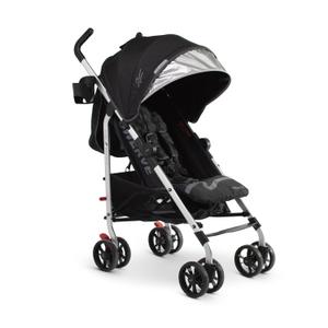 Baby Delight | Swerve Stroller | Lightweight | for Travel & Everyday | Multi-Position Recline | Compact Fold | Extra Storage | Black