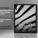 6 x Americanflat 16x20 Picture Frame with Polished Plexiglass - Streamline Collection - Thin Border Picture Frame for Wall Display - Hanging Hardware Included - Black