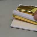 Gold Leaf Gilding Adhesive Set - 100ml Metal Leaf Glue & 100ml Protective Varnish, Gold Foil Sheets 100pcs, Fast Dry Gold Leaf Kit for Art, Crafts, Furniture and Painting, Non Toxic, Long-Lasting