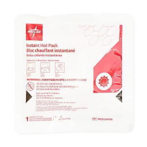 Medline Instant Hot Pack, 6" x 6", Pack of 6