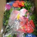 4 x 24" Artificial Topiary Flower with Ground Spike Fake Bushes Hawaiian Decor