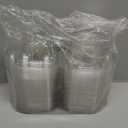 50 Pack Individual Cupcake Containers, Plastic Cupcake Boxes with Lids, Stackable and Reusable, Clear Design for Cupcakes, Muffins, Donuts, Salad Storage